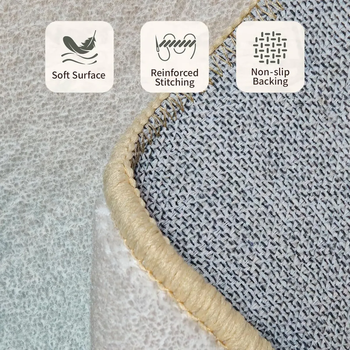 Rugs for Living Room Washable Non-Slip Low-Pile - Image 3