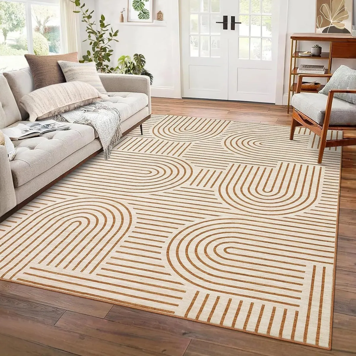 Large Living Room Rugs Modern Geometric Rug - Image 1