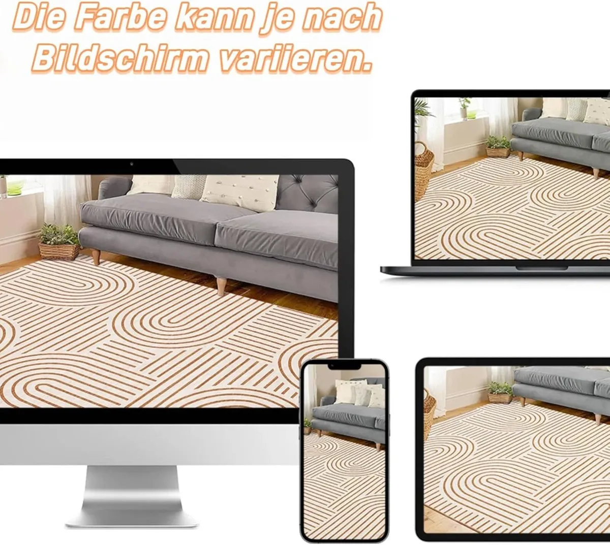 Large Living Room Rugs Modern Geometric Rug - Image 4