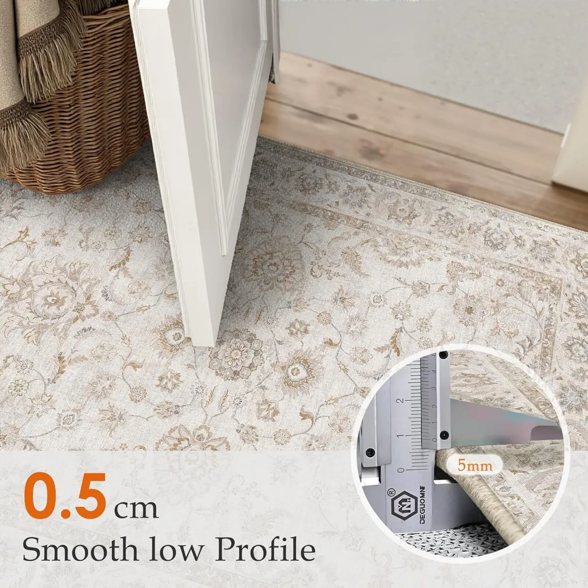 160x230cm Rugs for Bedroom Living Room Vintage - Image 3