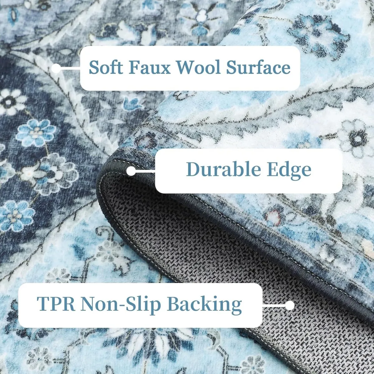 Washbale Rugs Living Room 200x290 cm Large - Image 4