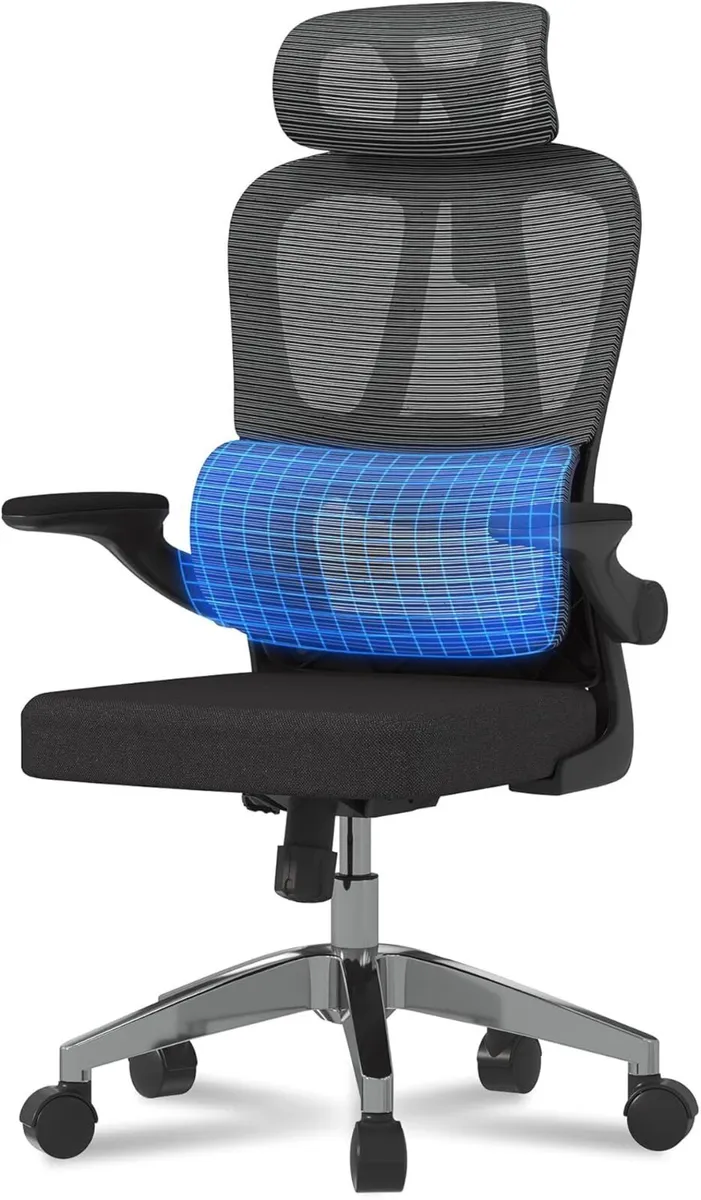 Ergonomic Office Chair 2D Armrests Desk with - Image 1