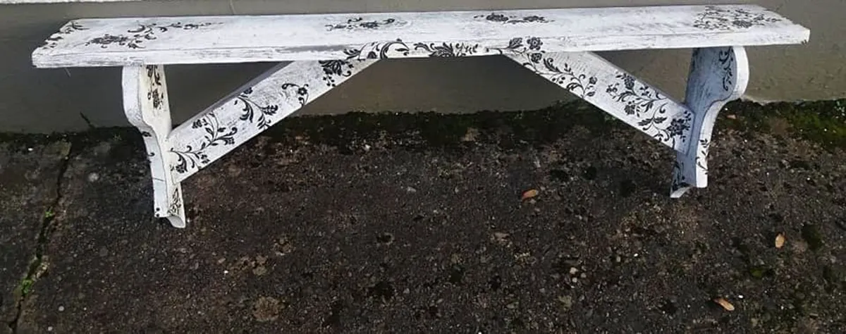 Rustic Stove Mantle / Floating Shelf - Image 2