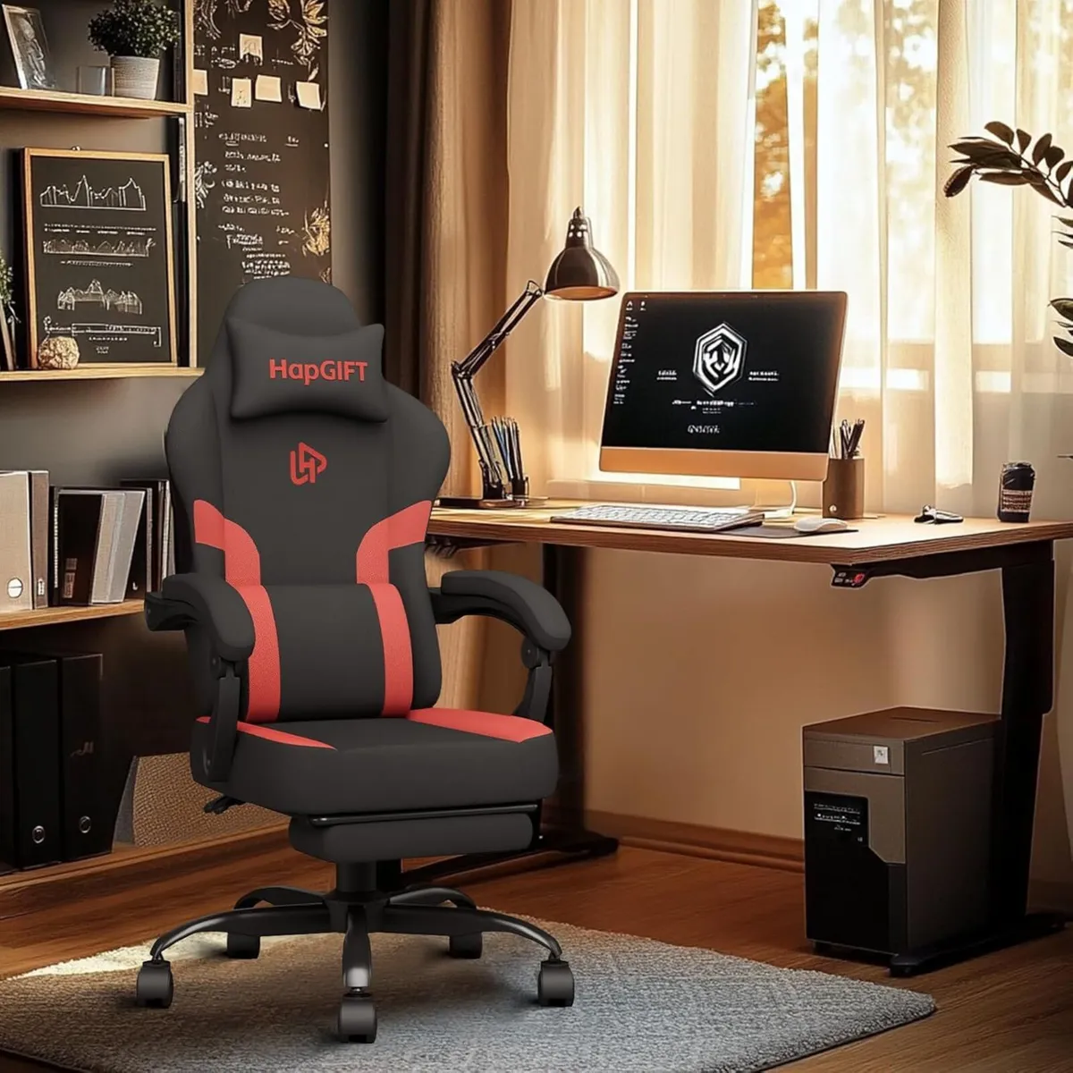 HapGIFT Gaming Chair Computer Chairs with Massage - Image 2