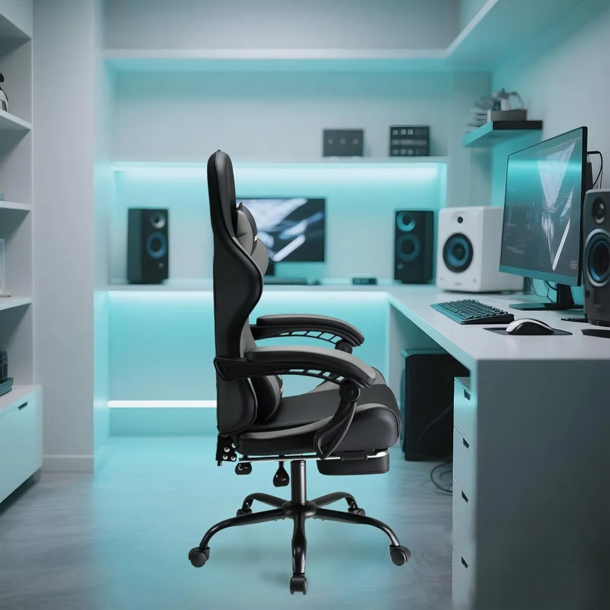 Gaming Chair Ergonomic Reclining Seat With - Image 2