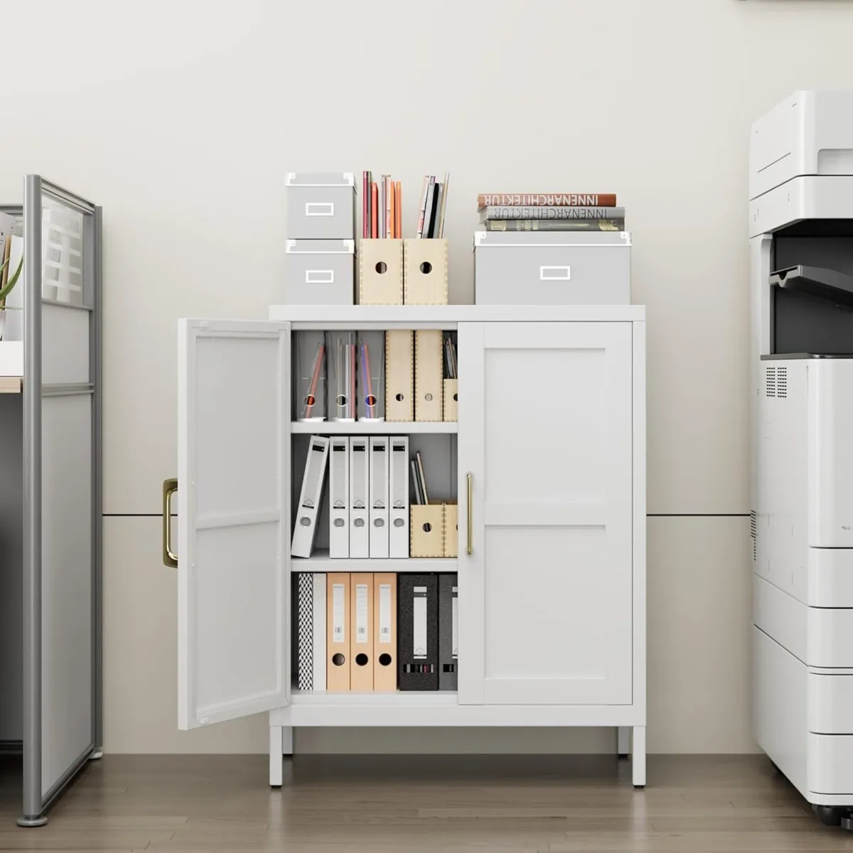 Bathroom Storage Cabinet with 2 Doors and - Image 2