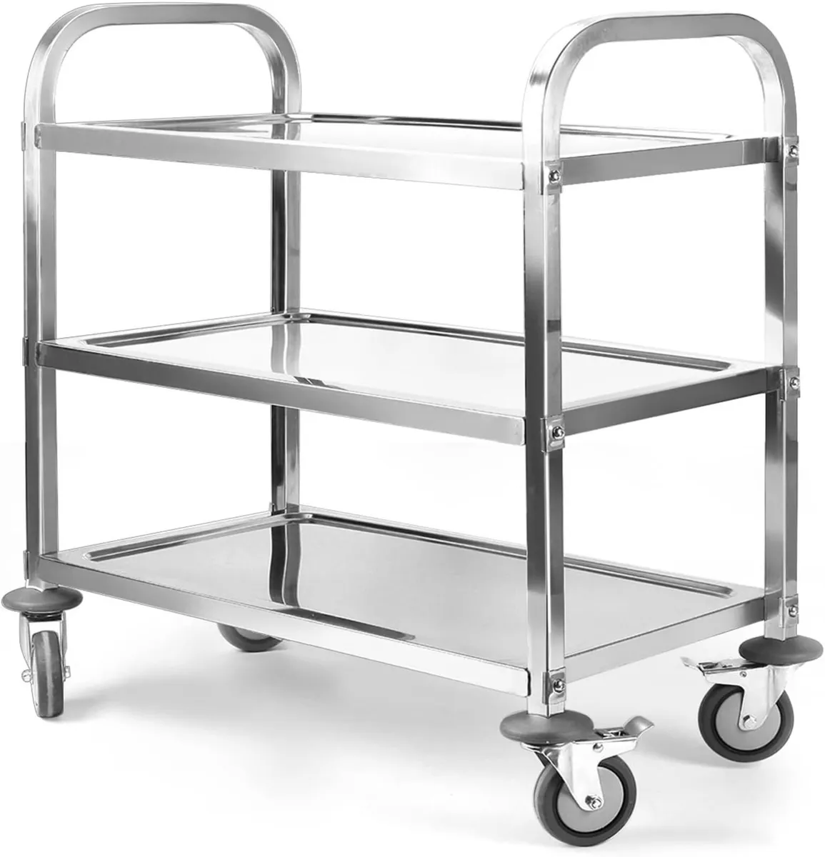 3 Tier Stainless Steel Trolley 750x400x835mm - Image 1
