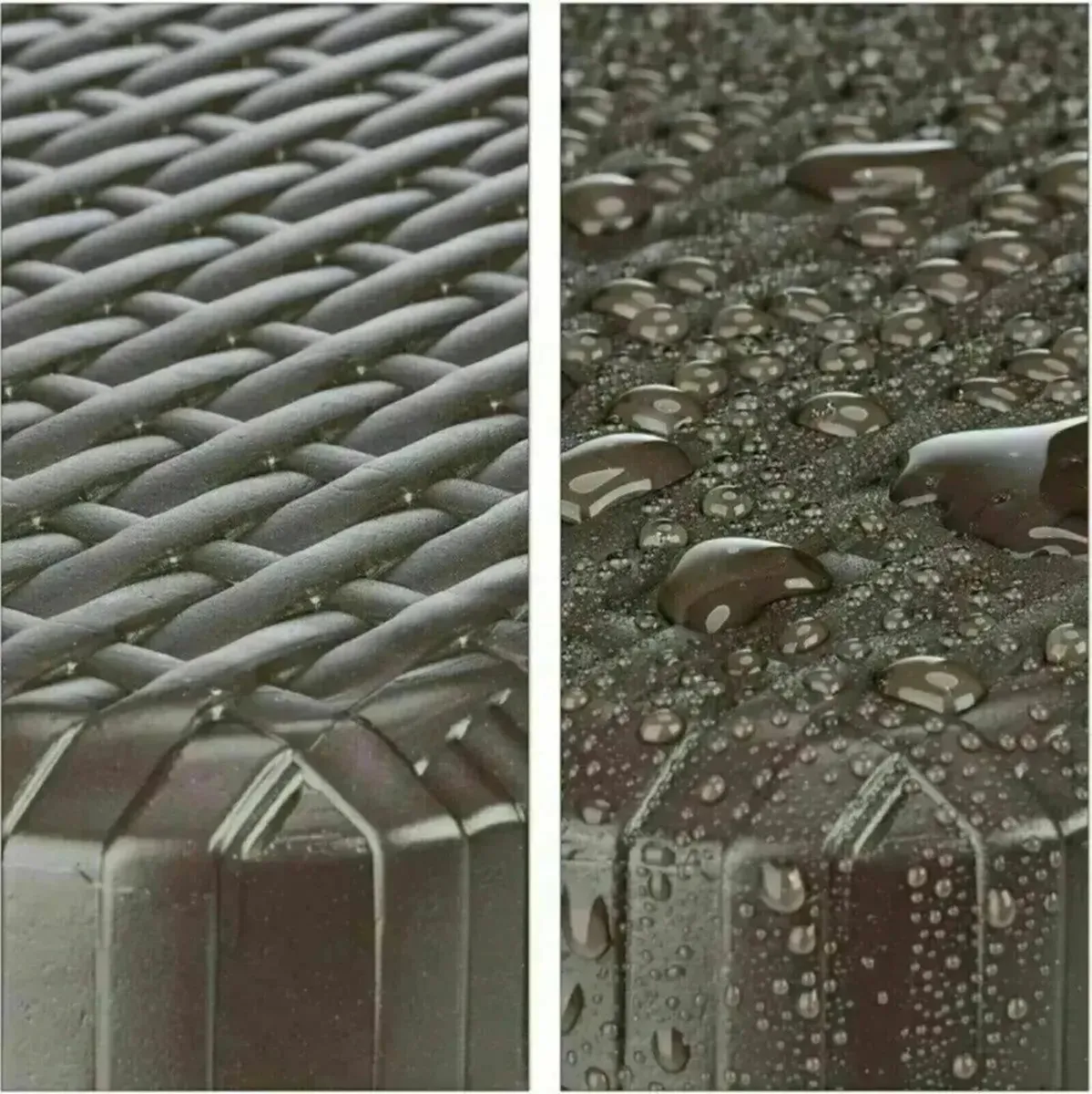 Weatherproof Rattan Look Folding Garden Table - Image 3