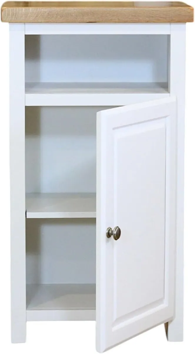 urniture Snow White Slim Cabinet Bathroom Storage - Image 4