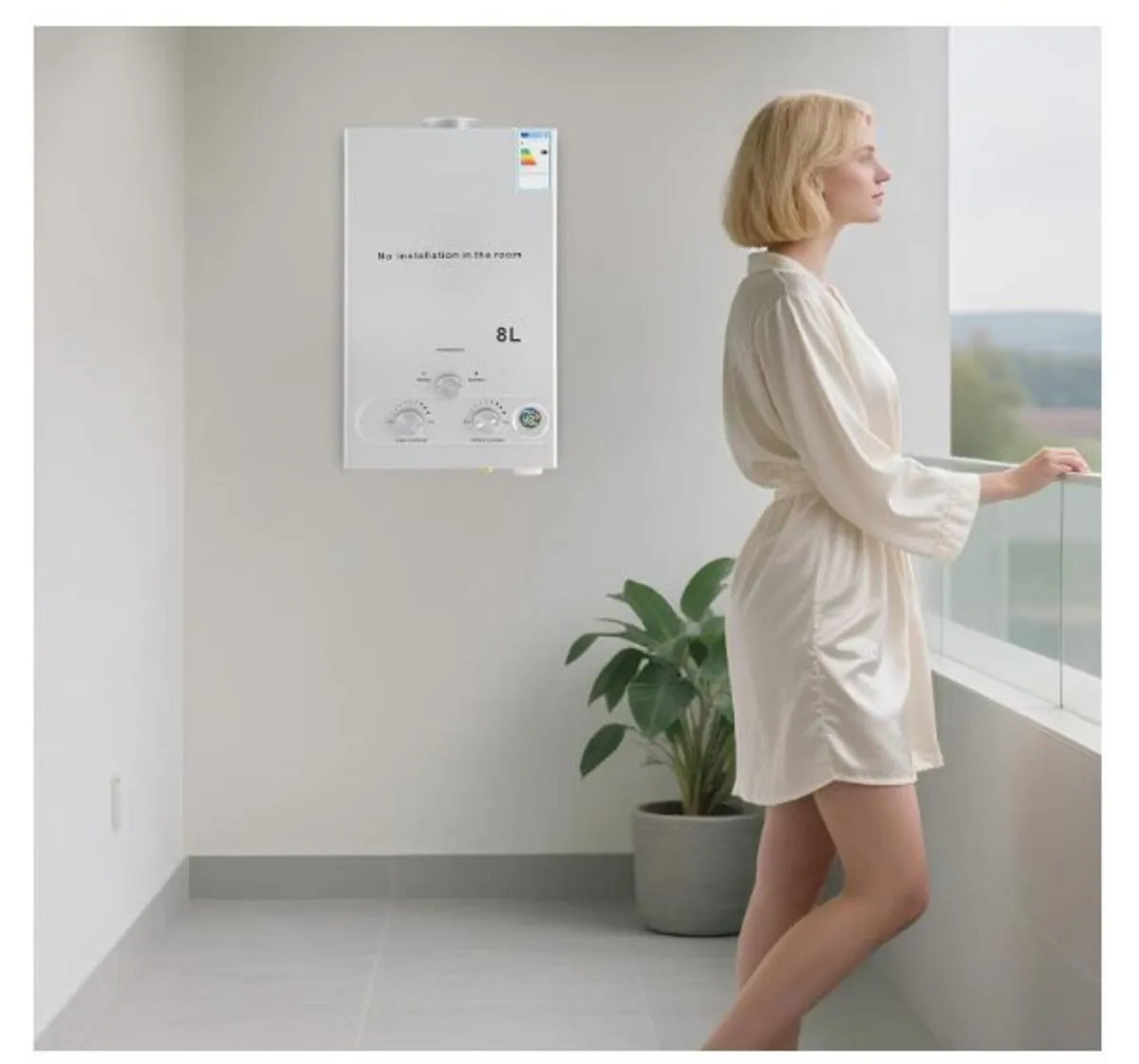 LPG Instantaneous Water Heater, 8/12/16L Capacity - Image 3