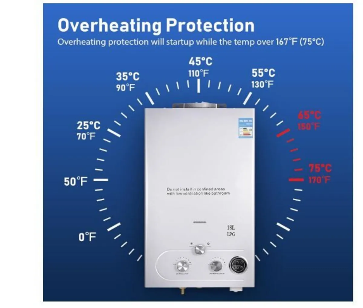 18L Gas Instantaneous Water Heater - Image 2