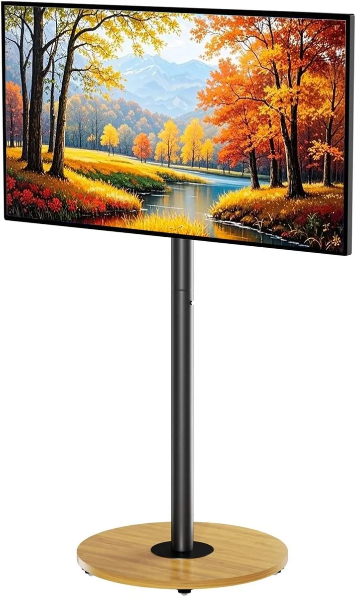 Floor TV Stand for 40-75 Inch TVs Rolling with - Image 1