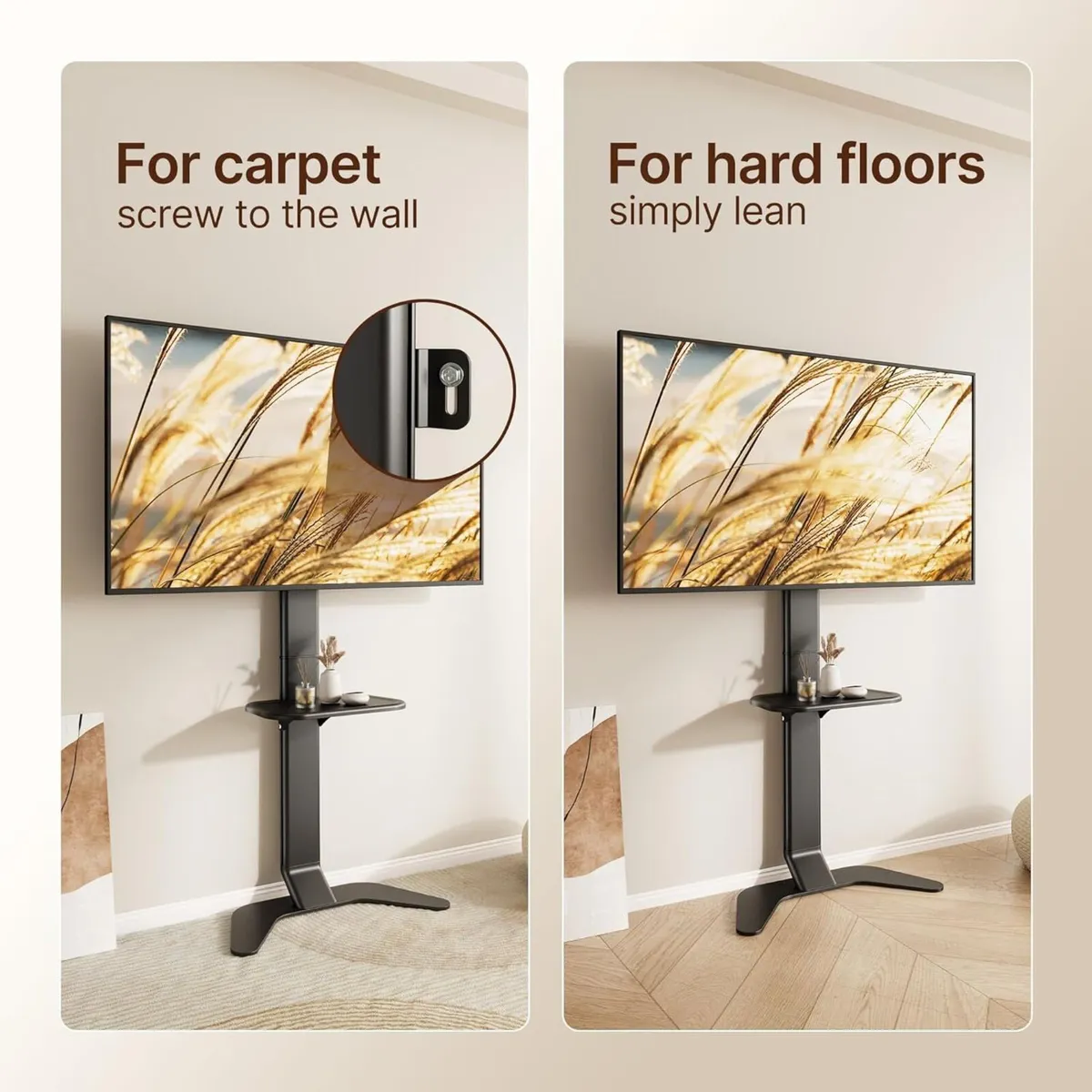 Ultra Slim Aluminum TV Floor Stand for 37–86 Inch - Image 2