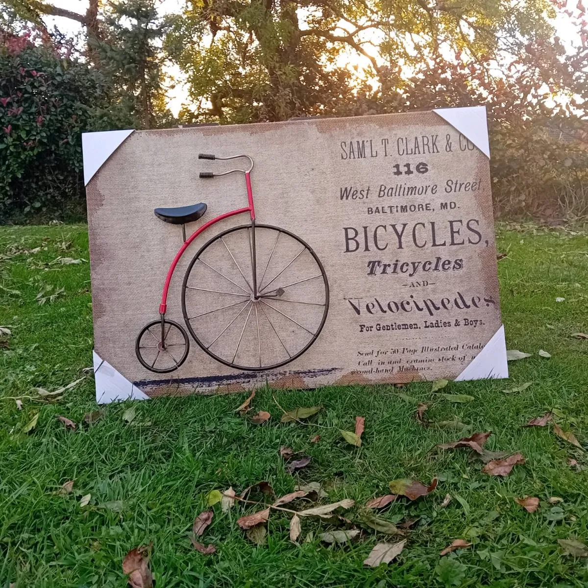 Penny Farthing 3D Plaque - Image 1