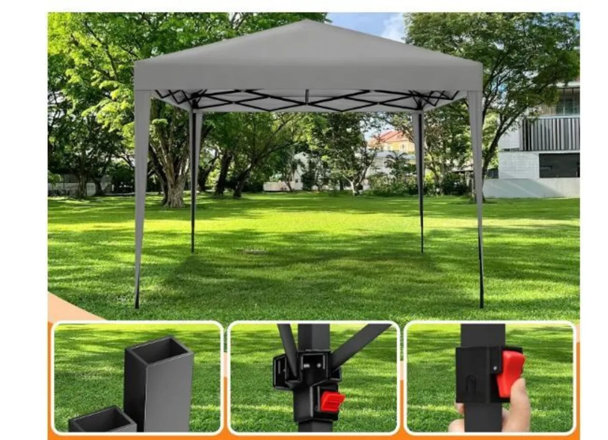 3 x 3 m Garden Folding Gazebo with Carry Bag - Image 3