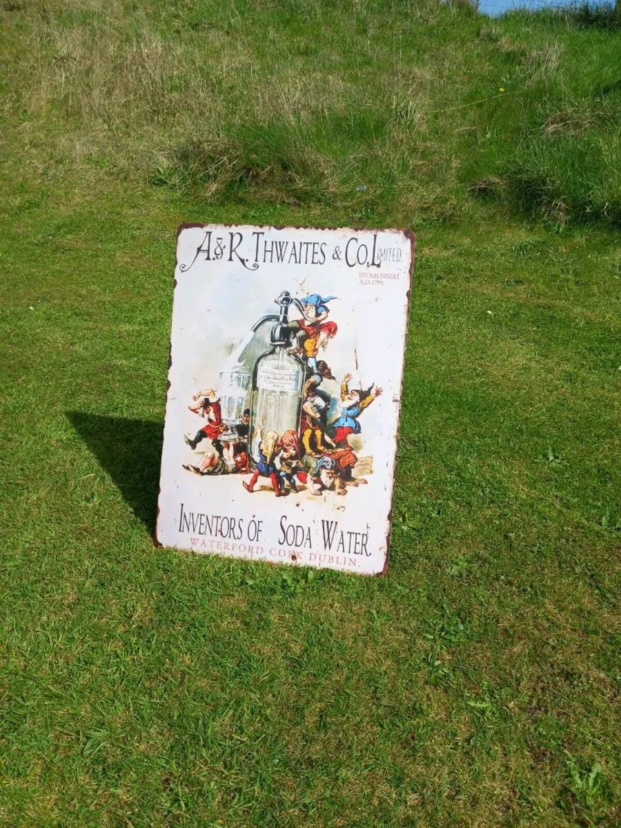 Thwaites Soda Water Large Tin Sign - Image 2