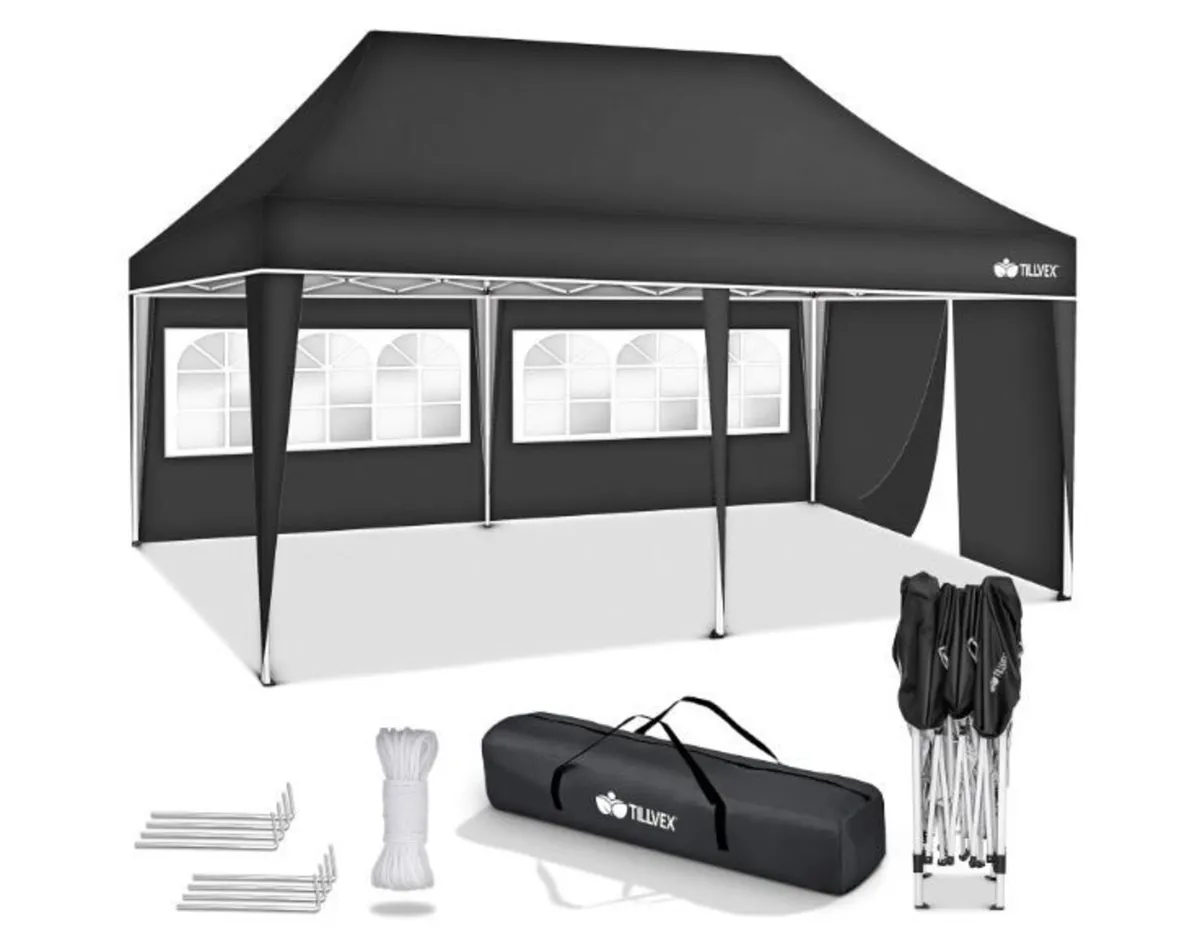 Gazebo 3 x 6 m Waterproof Pop-Up - Image 1