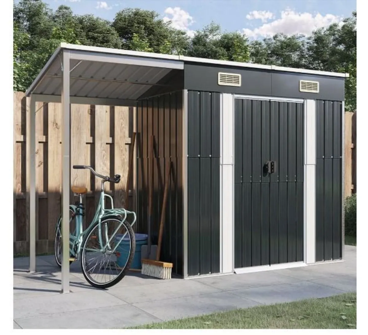 Garden Shed, Tool Shed with Tow Roof - Image 2