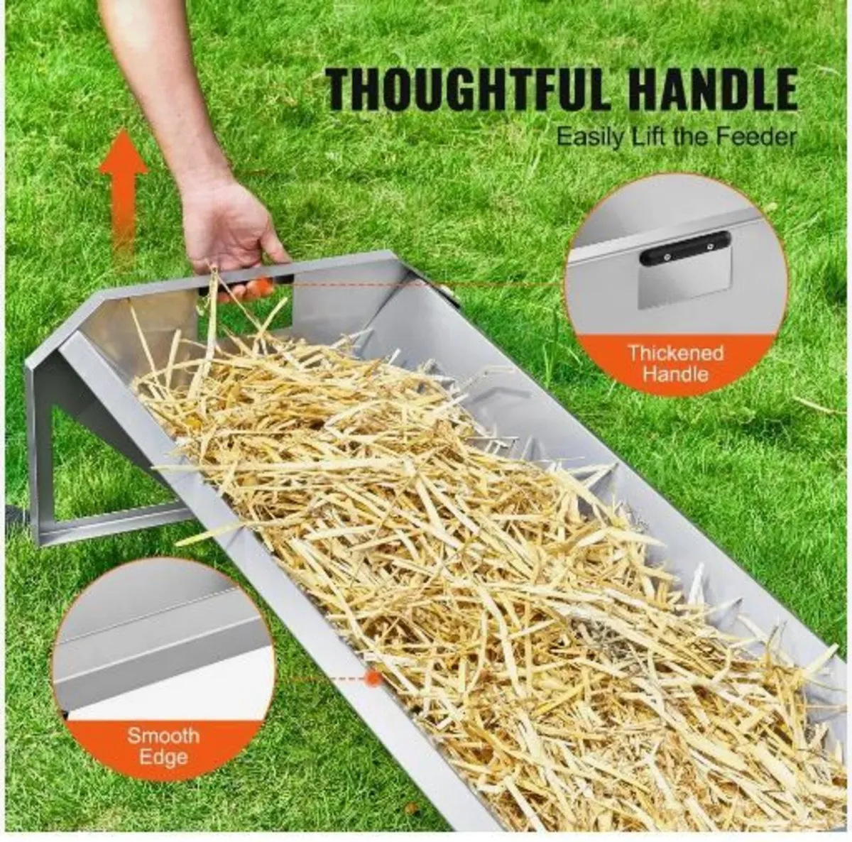 Livestock Feeding Trough, 22 Gallon Capacity - Image 2