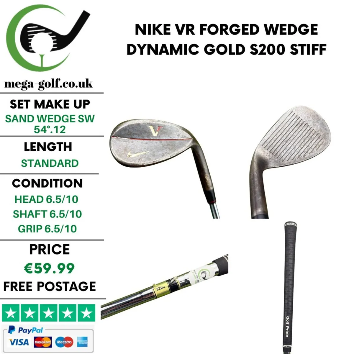 Nike VR Forged Wedge Sw 54°.12 / Stiff - Image 1