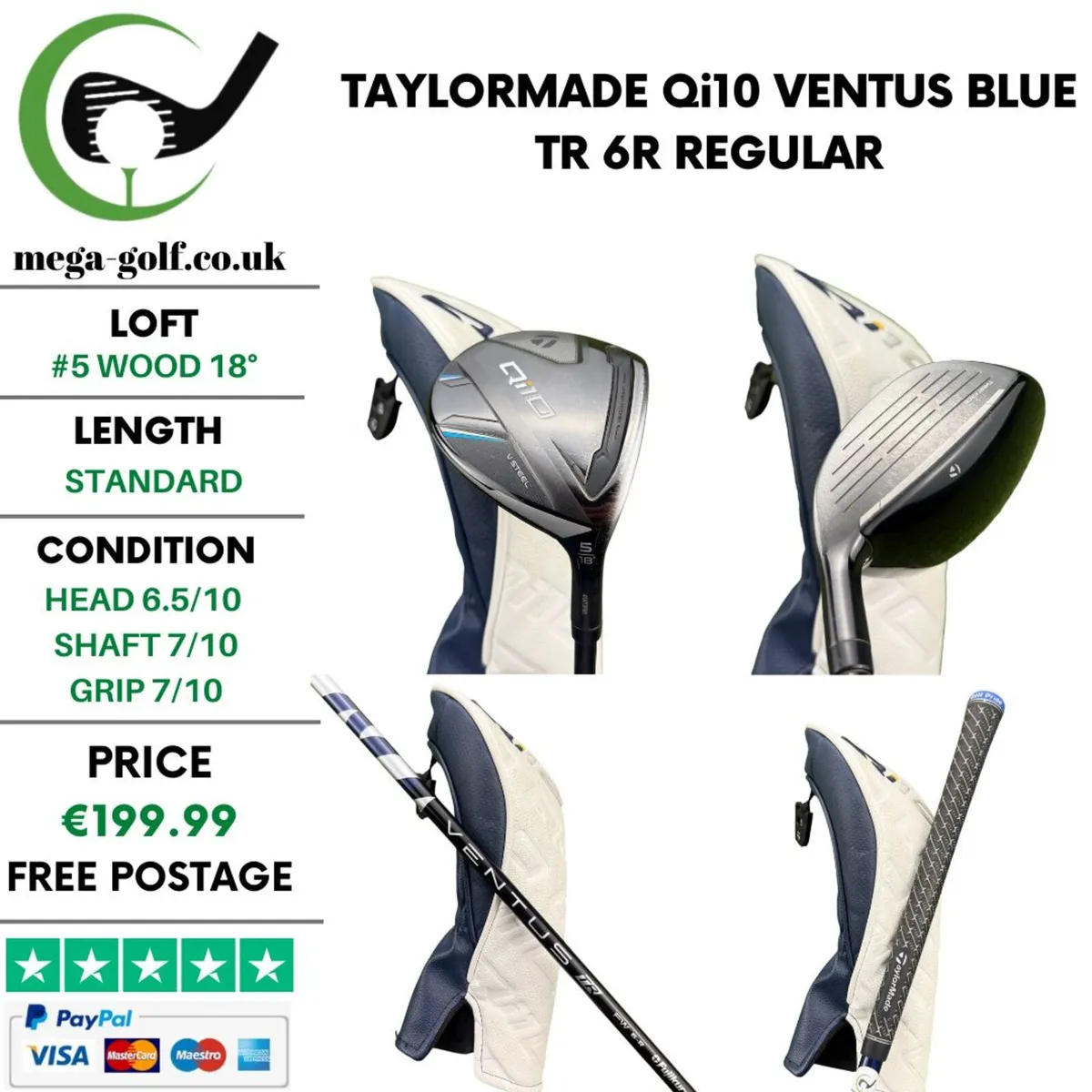 Taylormade Qi10 #5 Wood 18° / Regular - Image 1