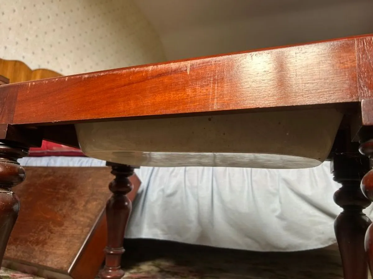 Victorian Mahogany table porcelain baby bath/bidet - Image 3