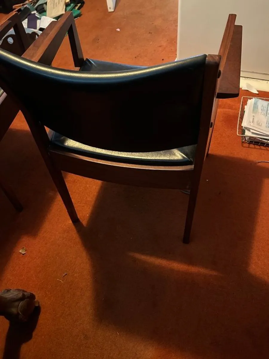 Mid Century Modern Armchairs Pair - Image 4