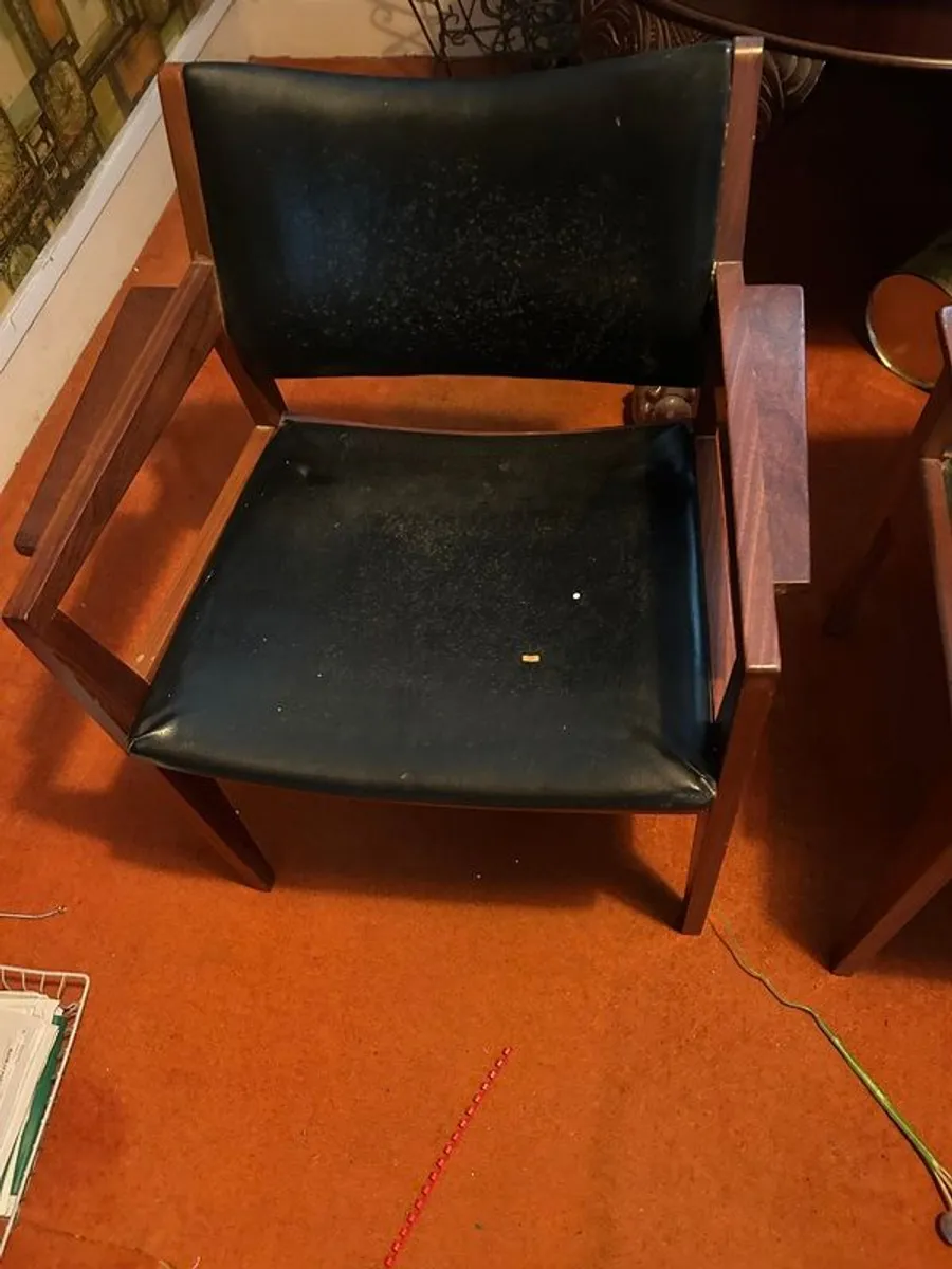 Mid Century Modern Armchairs Pair - Image 2