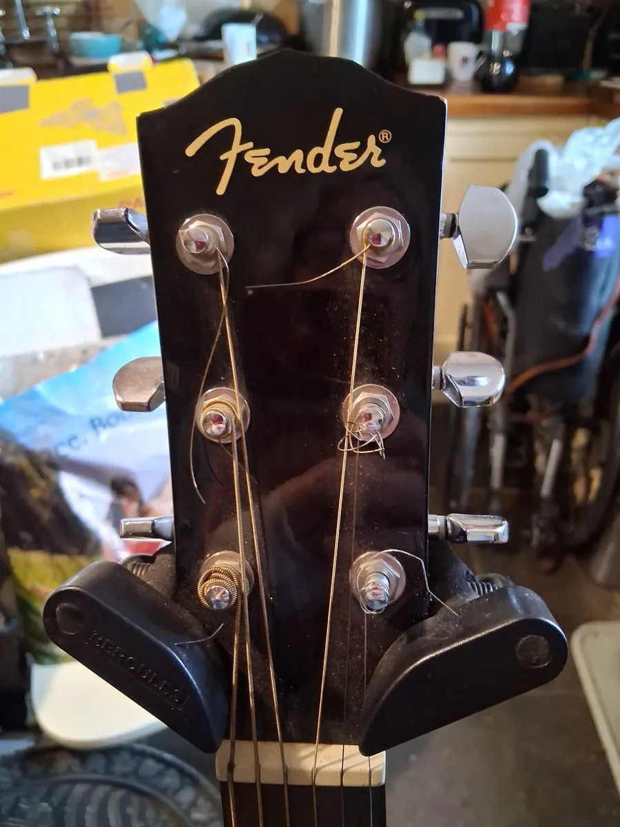 Fender Electric Accoustic Guitar plus accessories - Image 1