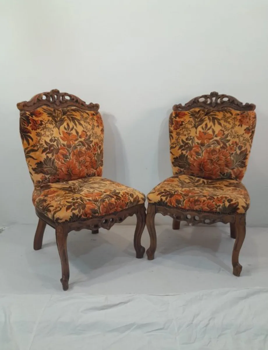 Pair of Vintage Italian Chairs (1950s–60s) - Image 1