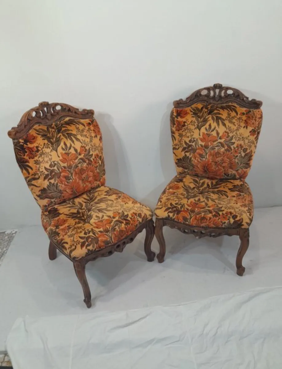 Pair of Vintage Italian Chairs (1950s–60s) - Image 2