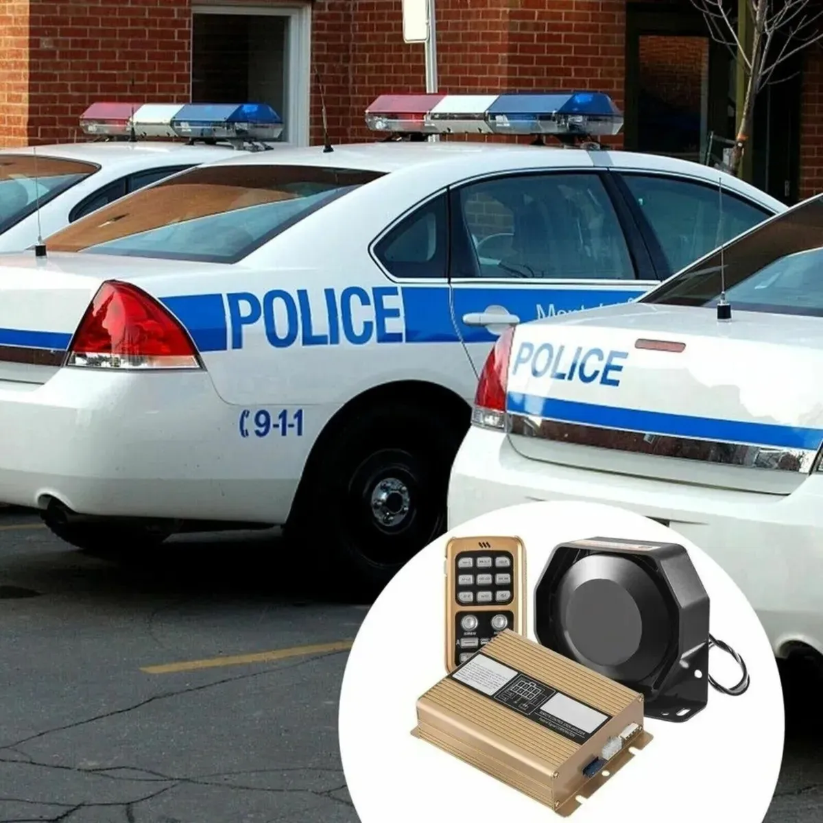 400W Car Warning Alarm Fire Horn PA Speaker - Image 2