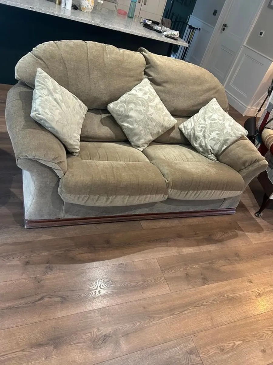 Green 2 seater couch - Image 3