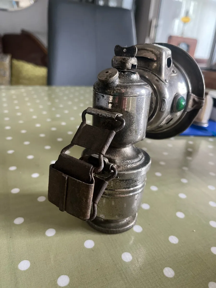 Antique Carbide Bicycle Lamp - Image 4