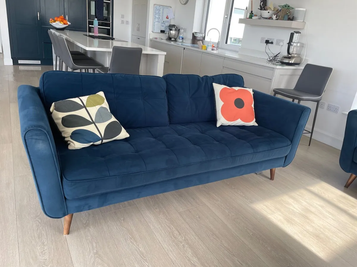 Orla Kiely couch and snuggler sofa - Image 1