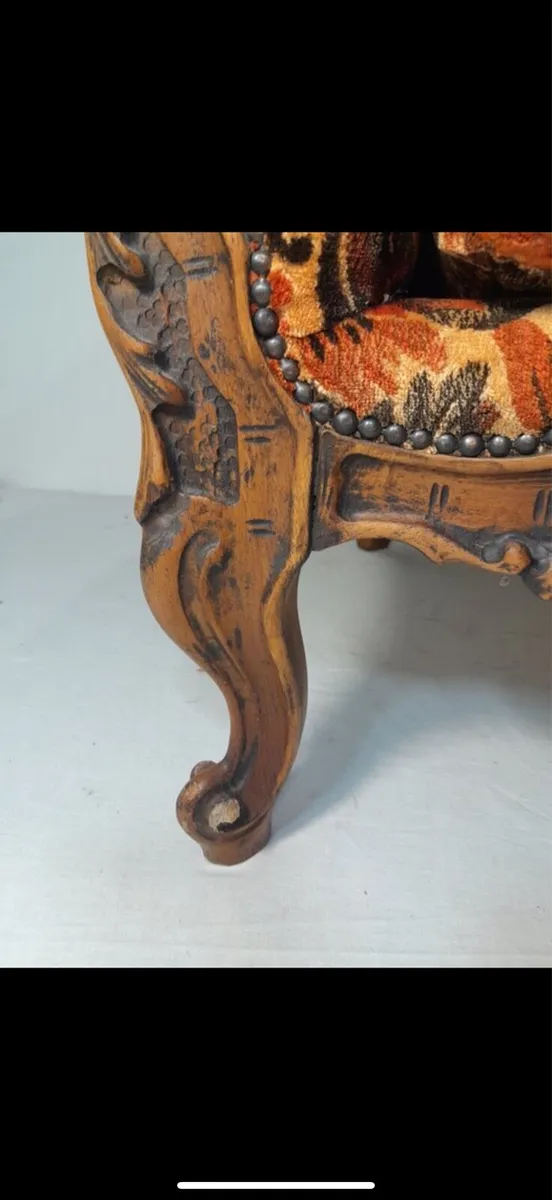 Vintage Italian Louis XV Style Armchair - Image 3