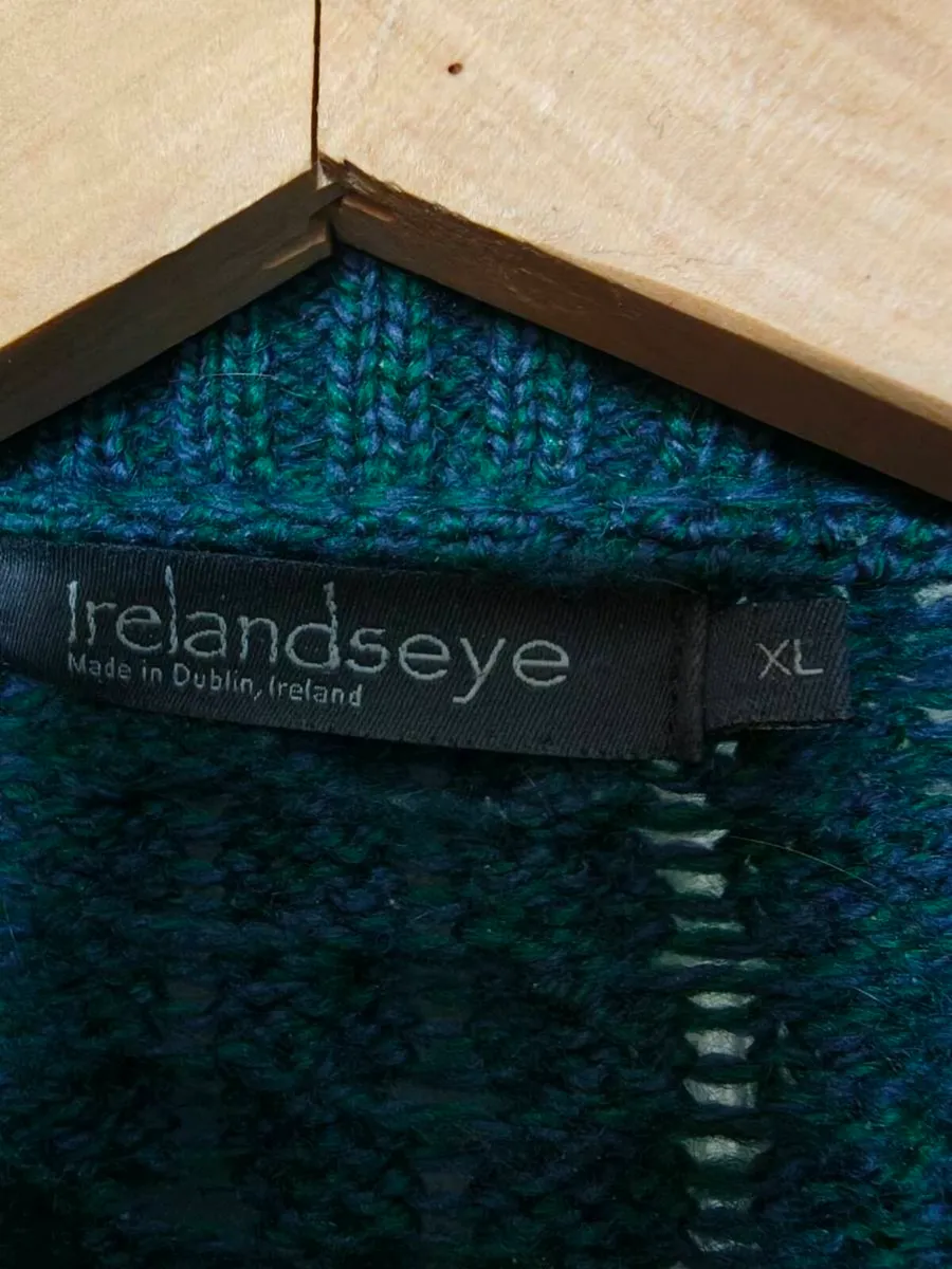 Aran Wool Half-Zip Sweater – XL RRP €135 - Image 4