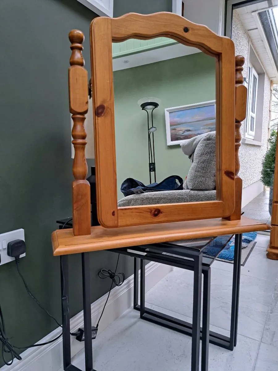 Wardrobe,Tallboy, tabletop mirror and wall mirror - Image 3