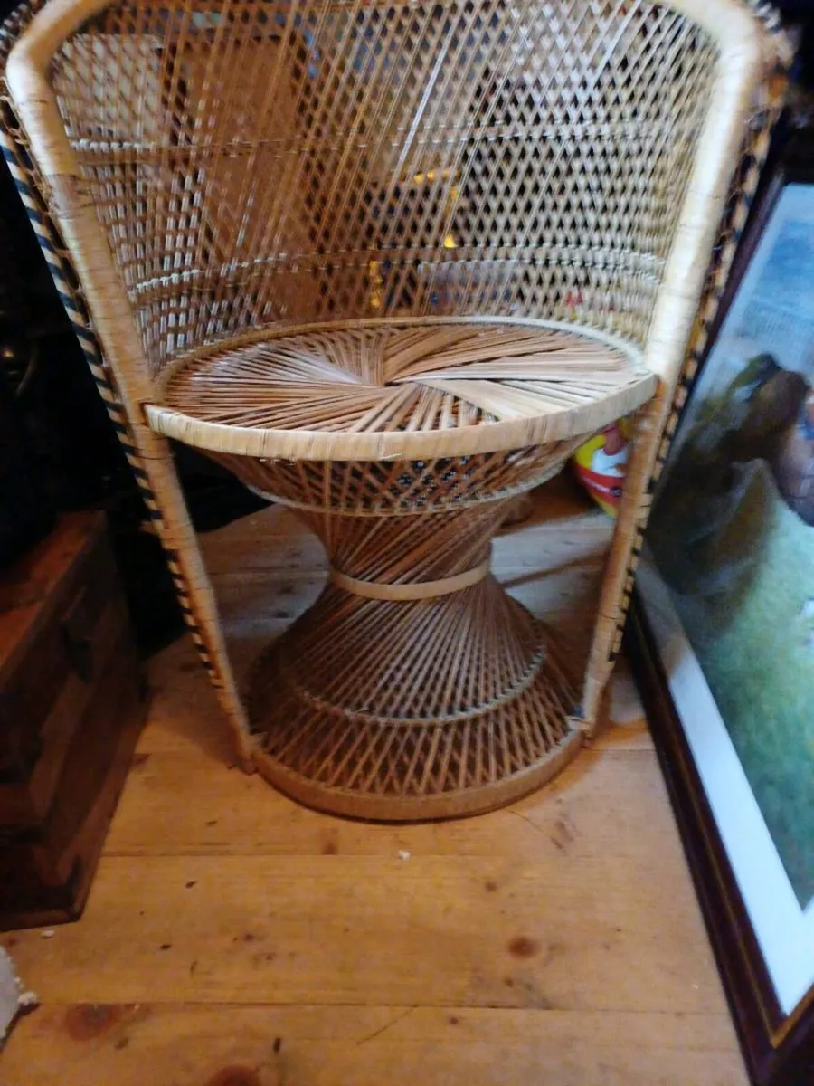 1970s Wicker Chair - Image 2