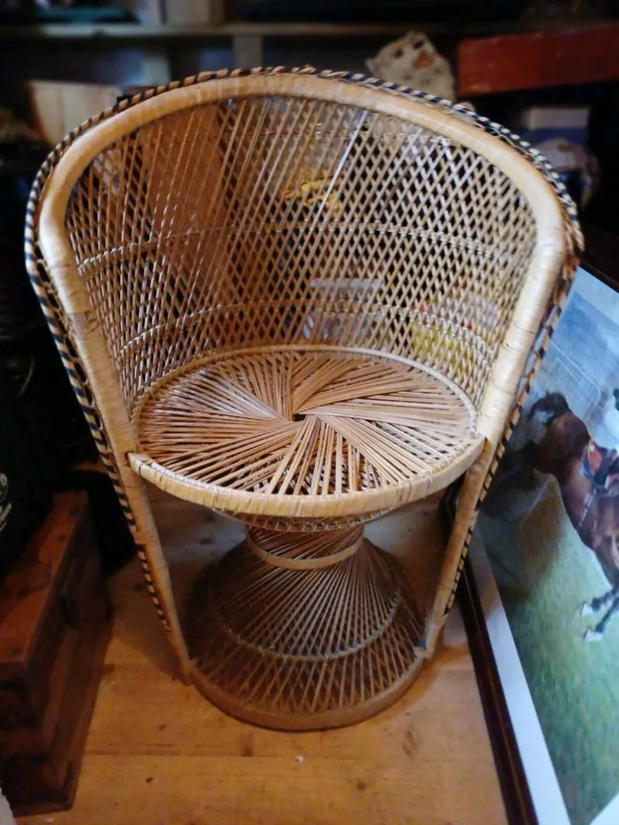 1970s Wicker Chair - Image 4