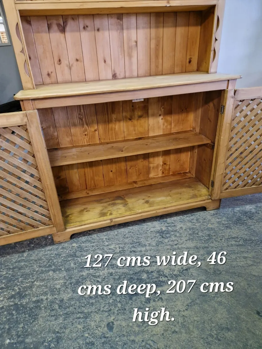 Vintage pine kitchen dresser - Image 4