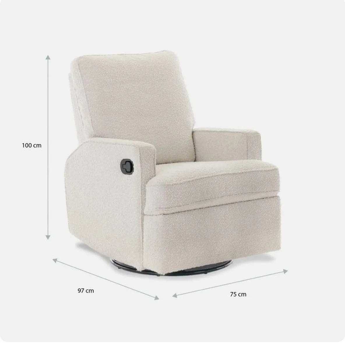 Nursing Chair - Madison Swivel Glider Recliner - Image 4