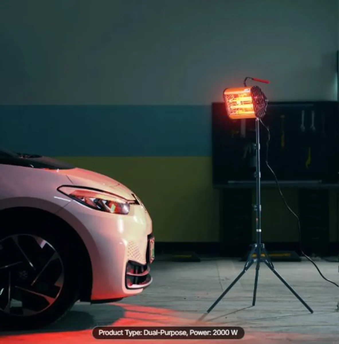 Infrared Curing Lamp,Handheld/Stand Dual Use,2000W - Image 3