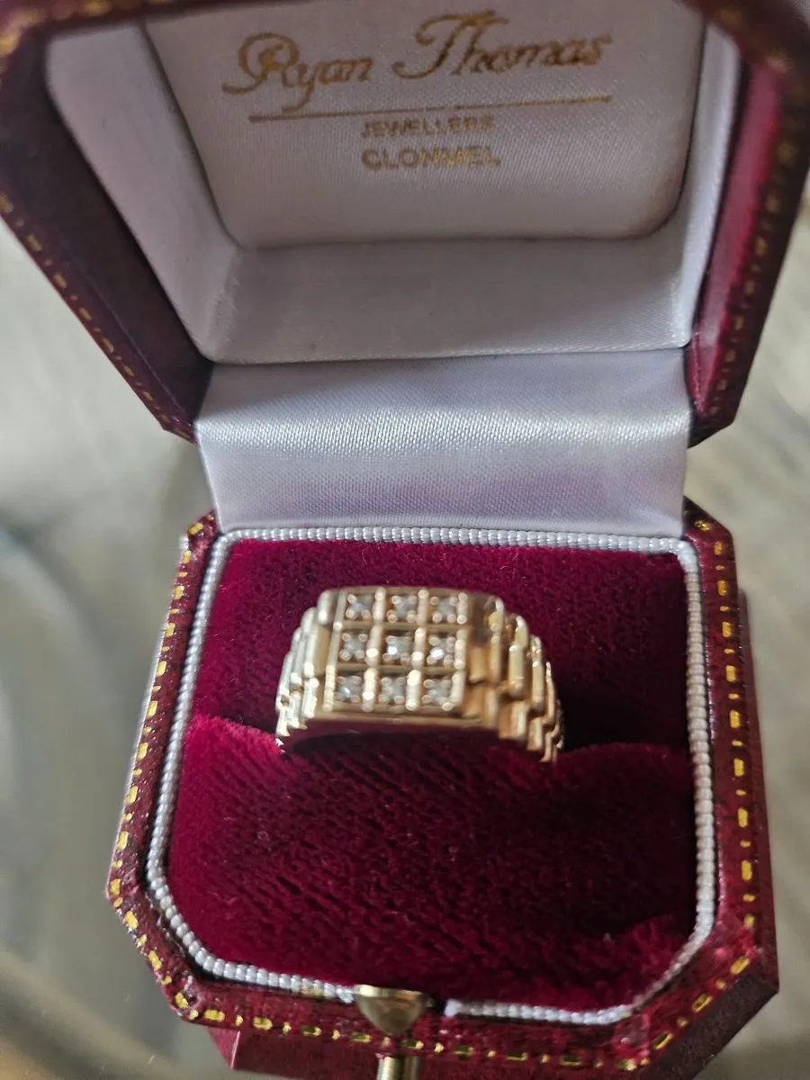 9ct gold men ring - Image 2