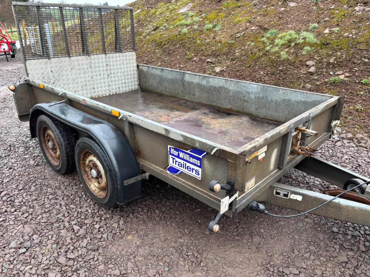 Ifor williams 10ft x 5ft 7” plant trailer - Image 1