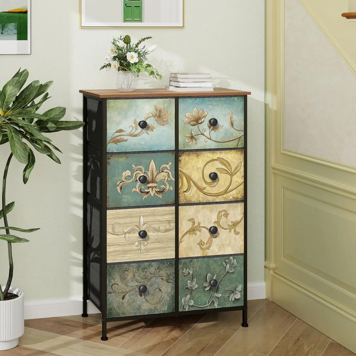 Chest of Drawers with 8 Narrow Tall Dresser for - Image 3