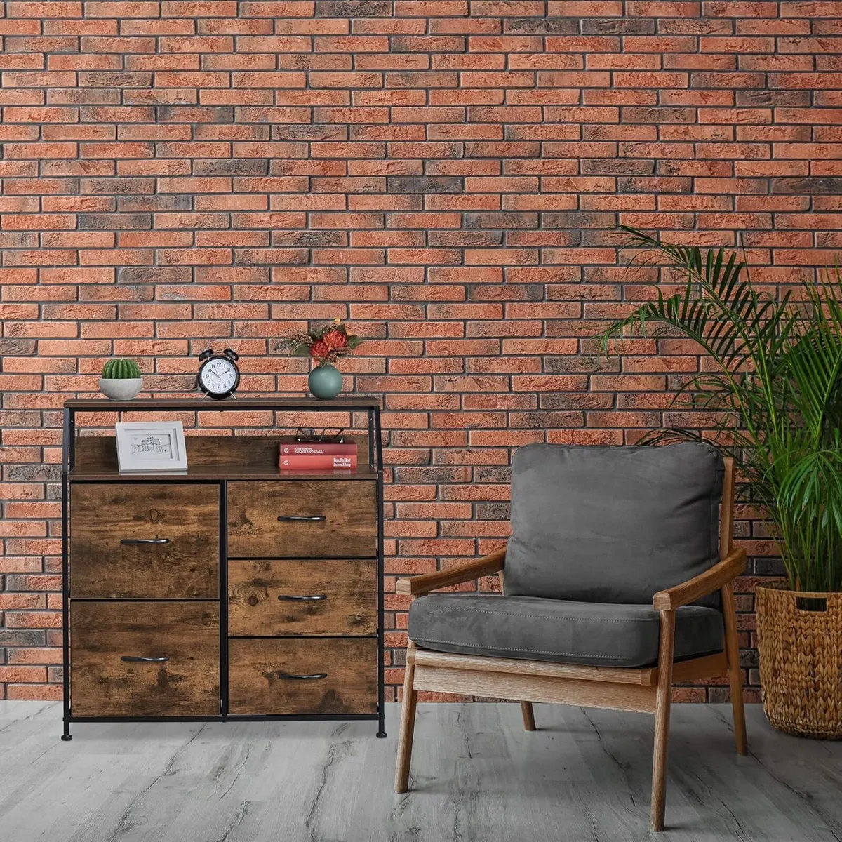 Chest of Drawers 6 H x W D: 92 84 32 cm Wardrobe - Image 2