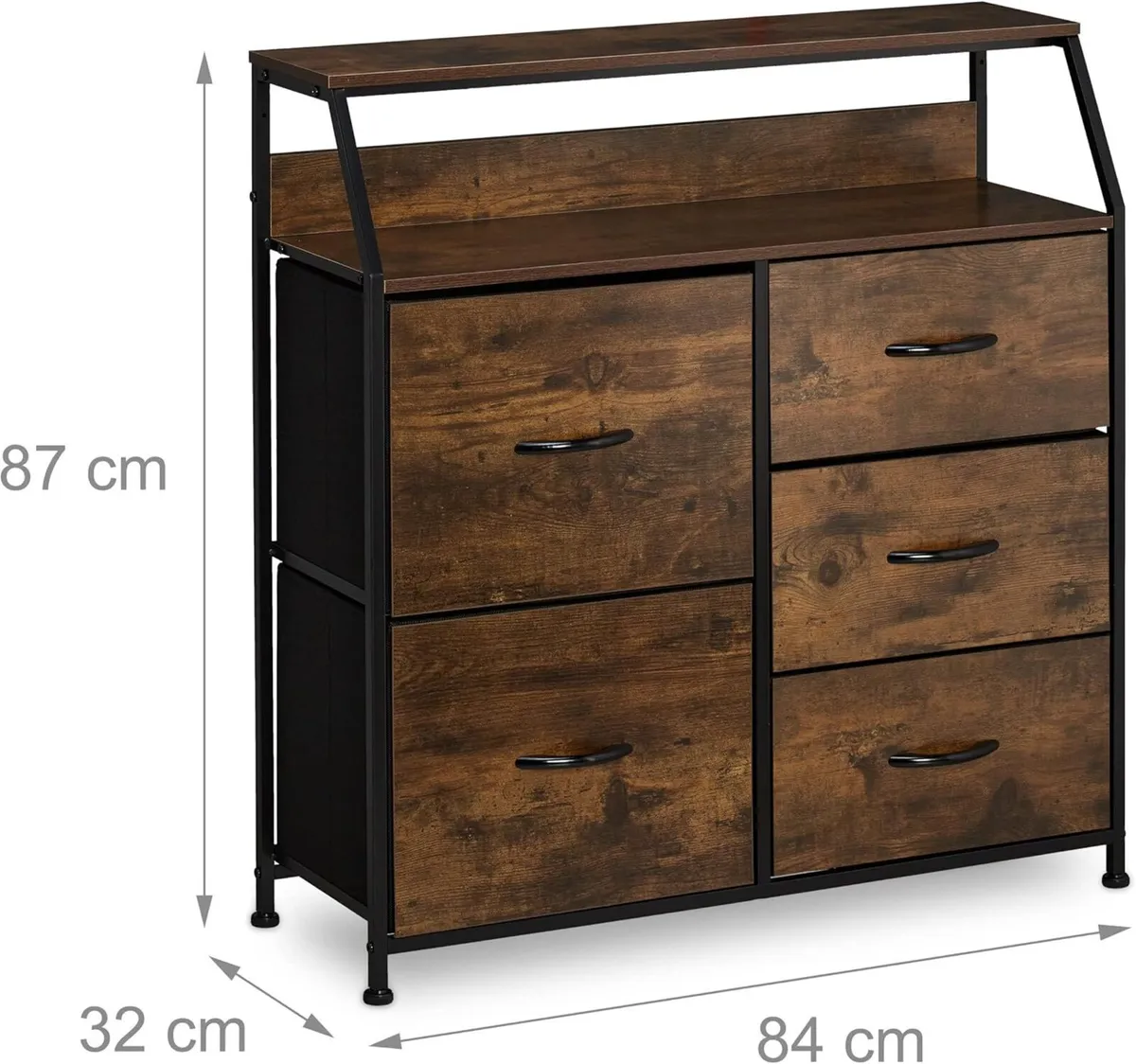 Chest of Drawers 6 H x W D: 92 84 32 cm Wardrobe - Image 3