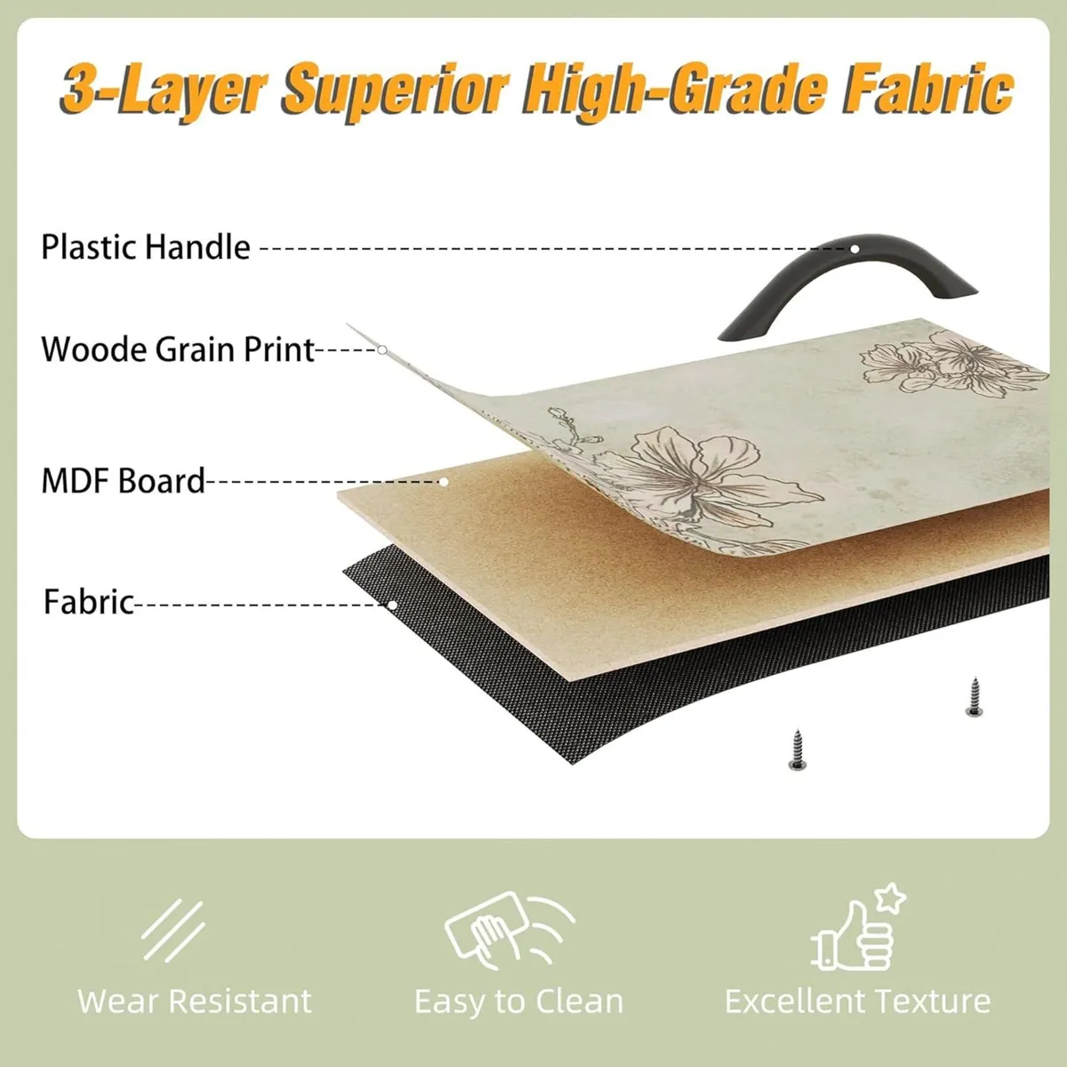 Chest of Drawers with 7 Tall Dresser for Bedroom - Image 4