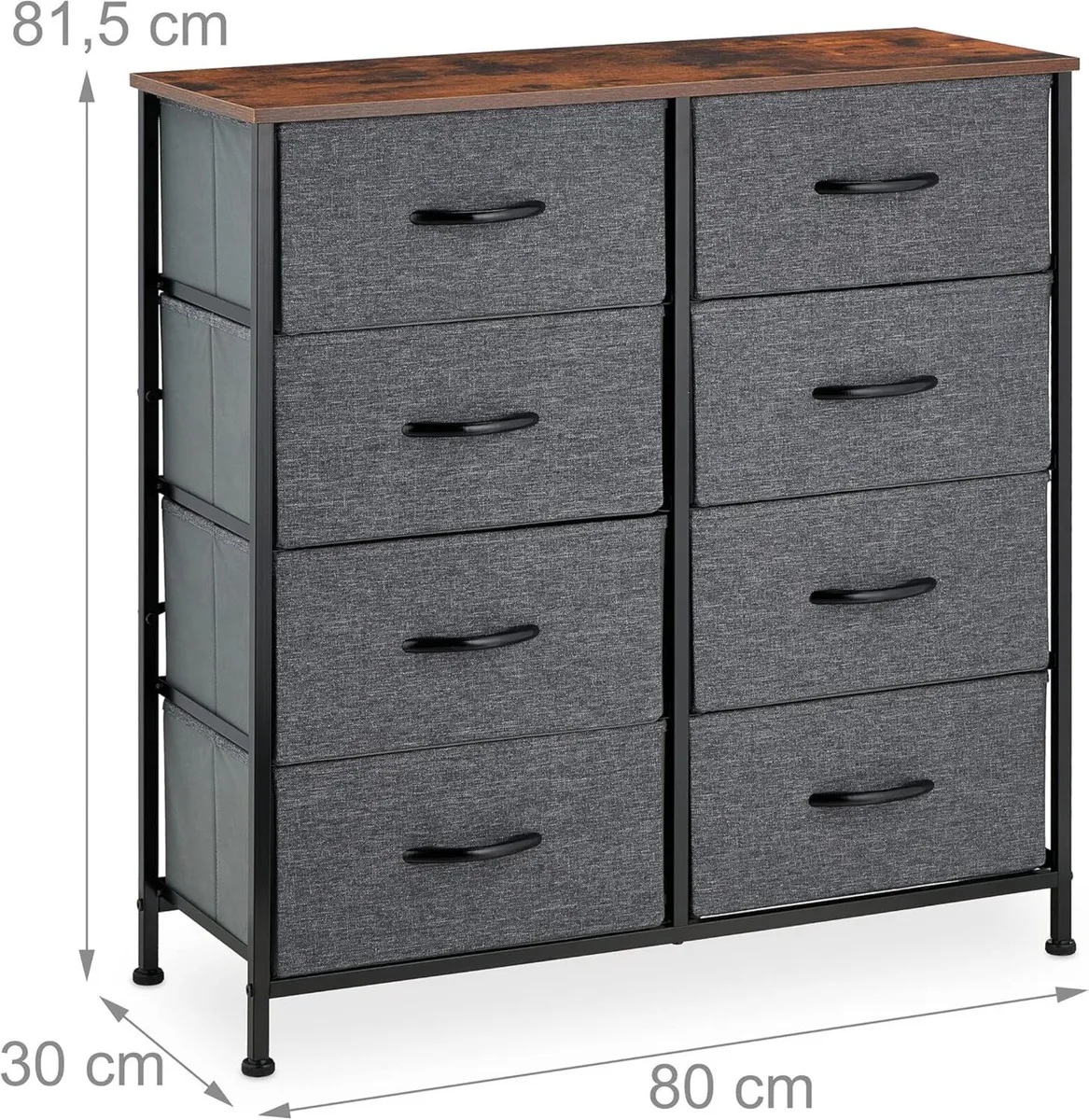 Chest of Drawers Industrial Design 81.5 x 80 30 - Image 3